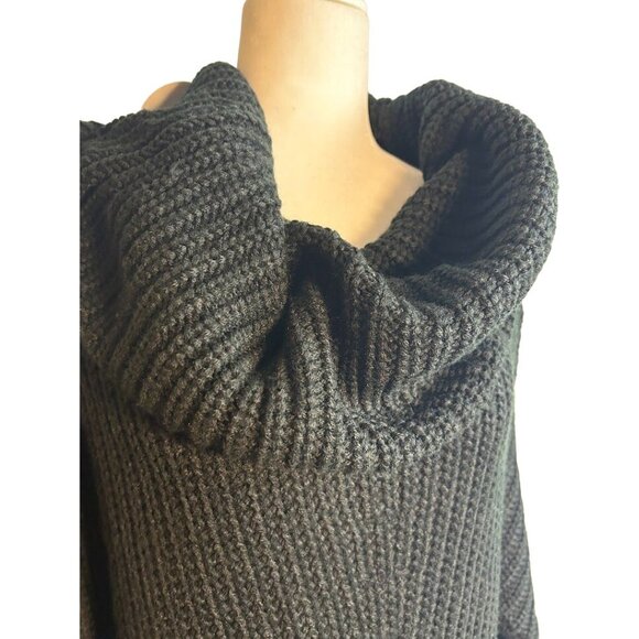 Umgee Size‎ M Black Cowl Neck Knit Sweater Pullover  Women's NEW - Picture 4 of 7